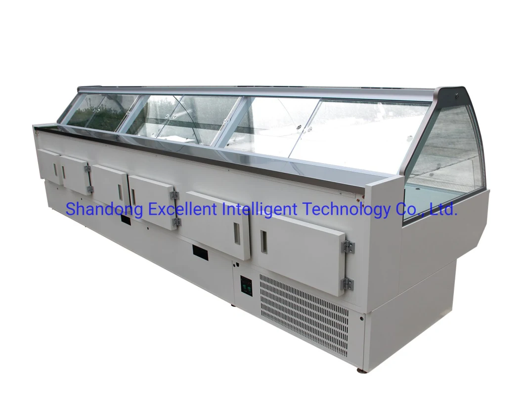 Supermarket Refrigerator Chest Freezer Display Meat Cooked Food Refrigerator