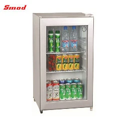 CE/SAA/ETL/RoHS Mini Glass Door Beverage Display Fridge