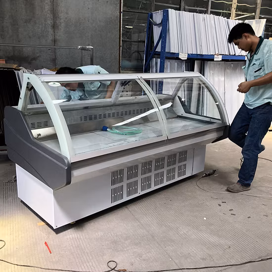 Geladeira comercial popular Refrigerador de carne Congelador Exibição